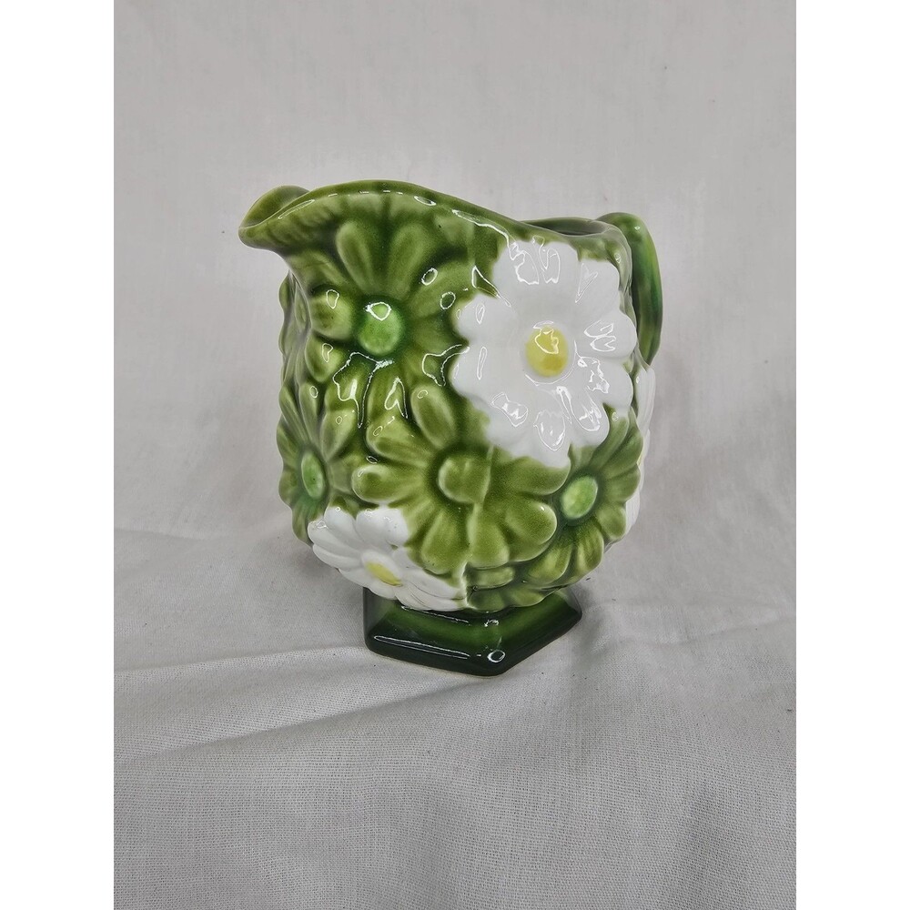 Vintage ARDCOR Fine China Pitcher Floral Embossed – Hexagonal Base Made in Japan - Picture 2 of 12